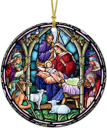 زينة الميلاد لشجرة عيد الميلاد - هدايا مسيحية دينية للنساء تذكارًا لتزيين مشهد الميلاد تذكار عيد الميلاد in Kuwait
