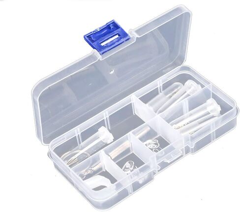 Eyeglass Sun Glasses Screw Nut Nose Pad Optical Repair Tool Assorted Kit Eyeglass Tiny Screws Kit and Nose Pads in Kuwait