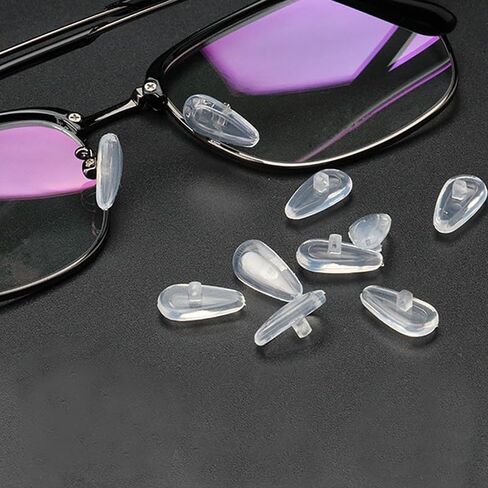 وسادات أنف مثبتة بمسمار 14 ملم، 6 أزواج من وسائد هوائية من السيليكون الناعم، استبدال نظارات غرفة الهواء، قطعة أنف مضادة للانزلاق لنظارات العين الشمسية in Kuwait