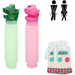 مبولة طوارئ محمولة قابلة للتوسيع بسعة 600 مل للاطفال والكبار، مرحاض طوارئ متنقل للسفر والتخييم في الهواء الطلق من قطعتين من جيه كيه زفيكيس in Kuwait