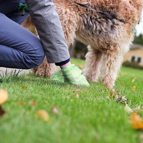 RTECO Biodegradable Doggy Poop Bags, Extra Thick Dog Poop Bags with Dispenser and Leash Clip, Scented Waste Bags for Puppy Outdoor Walking and Traveling,240 Counts in Saudi Arabia