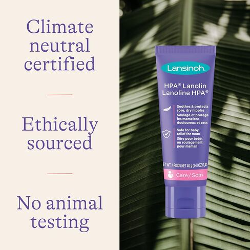 Lansinoh HPA Lanolin Nipple Cream, Safe for Baby and Mom, Breastfeeding Essentials, 40 g in Kuwait