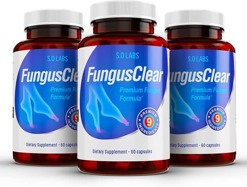 (3 عبوات) أقراص إزالة الفطريات، أقراص إزالة الفطريات بالإضافة إلى الأظافر - لأظافر صحية قوية (180 كبسولة) in Kuwait