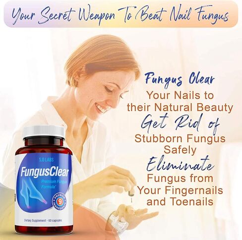(3 عبوات) أقراص إزالة الفطريات، أقراص إزالة الفطريات بالإضافة إلى الأظافر - لأظافر صحية قوية (180 كبسولة) in Kuwait