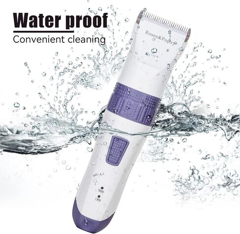 Roses&Poetry Dog Clippers,Pet Hair Trimmer,Cordless Dog Cat Pet Grooming Clipper & Dog Hair Trimmer Tools,Rechargeable Low Noise & Suitable for Dogs,Cats and Other Pets Grooming kit in Kuwait