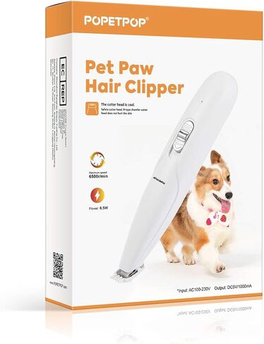 ماكينة قص شعر الكلاب من بوبيت بوب - ماكينة تشذيب شعر الحيوانات الأليفة الكهربائية اللاسلكية منخفضة الضوضاء، مجموعة أدوات قص شعر الكلاب بسرعتين قابلة لإعادة الشحن عبر USB للكلاب الصغيرة والقطط حول الوجه والأقدام والعينين والأذنين والردف in Kuwait