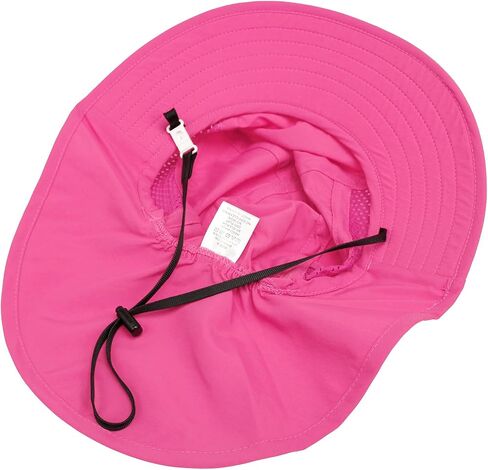 Baby Sun Hat Toddler Kids Boys Girls Wide Brim Beach Hats with Sunglasses UPF 50+ Plain Caps with Neck Flap in Saudi Arabia