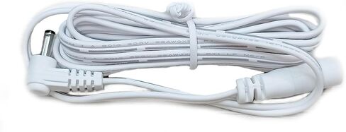 سلك طاقة HelloBaby، سلك تمديد الطاقة الرسمي لجهاز مراقبة الطفل HB6550/HB6550pro، كابل تمديد لشاحن HelloBaby، كابل شحن إضافي بطول 6.5 قدم، أبيض in Kuwait