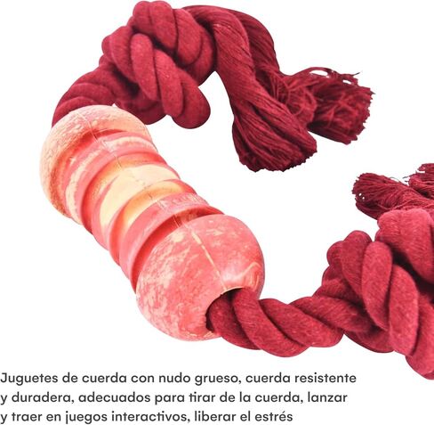 لعبة المضغ المتينة من Alpine Choice للكلاب العدوانية بحبل - ألعاب للكلاب من الحبال غير قابلة للتدمير - أفضل مجموعة للمضغ الثقيل واللعب التفاعلي - مناسبة للكلاب والجراء الصغيرة in Kuwait