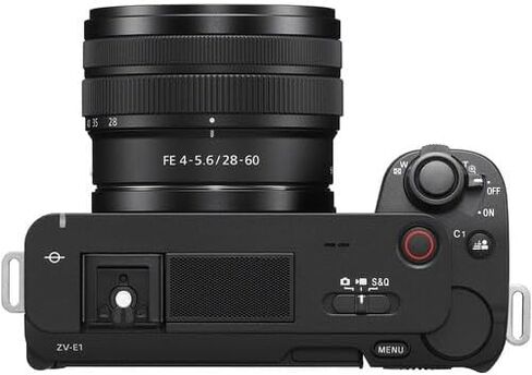 Sony ZV-E1 Mirrorless Vlog Camera (Black) with 28-60mm Lens Bundle with Backpack, Monopod, 2 x 64GB SD Card, & More in Saudi Arabia