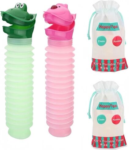 مبولة طوارئ محمولة قابلة للتوسيع بسعة 600 مل للاطفال والكبار، مرحاض طوارئ متنقل للسفر والتخييم في الهواء الطلق من قطعتين من جيه كيه زفيكيس in Kuwait