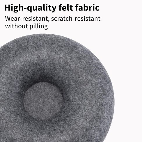 Uezea Cat Tunnel Large cat Bed, cat Flap for Indoor use, Scratch Resistant Donut cat Bed Suitable for 24 lb cat Pets(Dark Grey - L，24x24x11 inch) in Kuwait