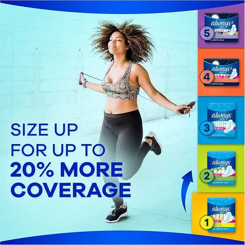 Always Maxi Size 1 Regular Pads for Women, with Wings, Unscented, 36ct - Pack of 2 (72 Count Total) in Saudi Arabia