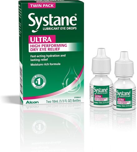 Systane Ultra Lubricant Eye Drops, Twin Pack, 10-mL Each in Saudi Arabia
