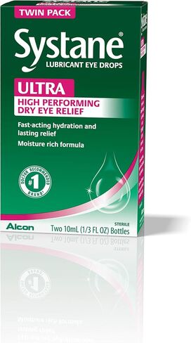 Systane Ultra Lubricant Eye Drops, Twin Pack, 10-mL Each in Saudi Arabia