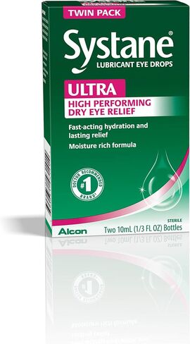 Systane Ultra Lubricant Eye Drops, Twin Pack, 10-mL Each in Saudi Arabia