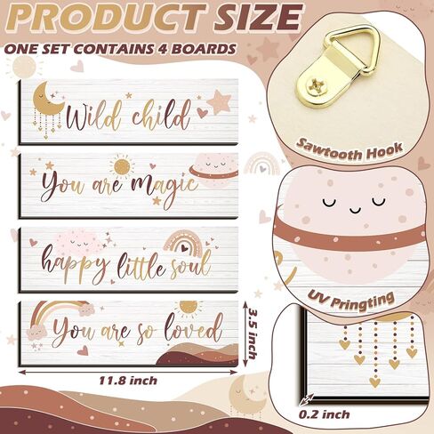 Boho Rainbow Decor Rainbow Nursery Decor Baby Shower Nursery Decor Kids Room Decor Classroom Decor You Are So Loved Rainbows Wall Decor Inspirational Wood Sign for Girl Boy Bedroom School (Natural) in Kuwait