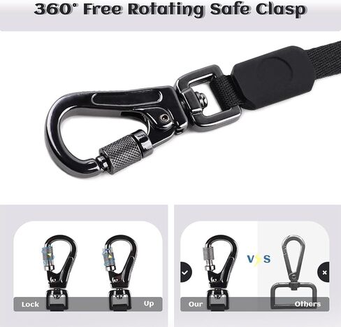 Retractable Dog Leash with Light: Rechargeable LED Flashlight 16 ft Heavy Duty Nylon Tape for Small Medium Large Dogs up to 88Ibs Walking Training Running(White) in Kuwait