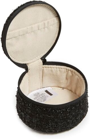 فيرا برادلي حقيبة تنظيم المجوهرات التذكارية المستديرة للنساء، اكسسوارات السفر، لون ذهبي فاتح لؤلؤي، مقاس واحد in Kuwait