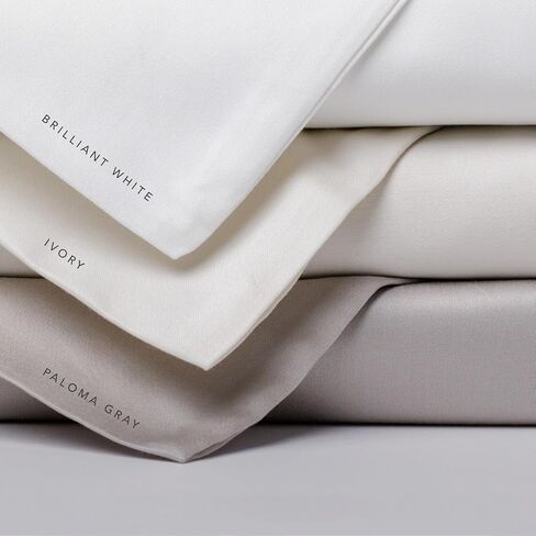 Fishers Finery 100% Certified Egyptian Cotton Sheet Sets, 500 Thread Count 4 Piece - Premium, Soft and Breathable Sheets - 16in Deep Pocket Classic Set (Gray,Q,4Pack) in Saudi Arabia