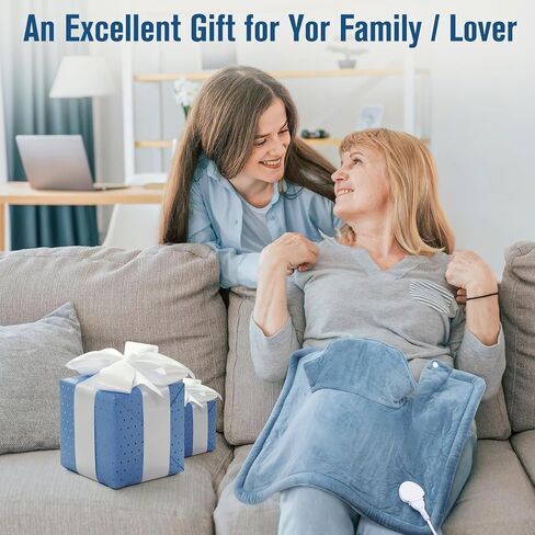 وسادة تسخين مرجحة للرقبة والكتف من KKUYT، وسادات تسخين للرقبة بوزن 2 رطل لتخفيف الآلام، وسادة تسخين كهربائية مقاس 17 × 22 بوصة مع 10 إعدادات للحرارة و3 إعدادات مؤقت، إيقاف تلقائي، أفضل الهدايا للنساء والرجال والأم والأب in Kuwait