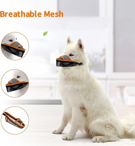 كمامة تاند للكلاب الصغيرة والمتوسطة والكبيرة، كمامة شبكية هوائية قابلة للتنفس وقابلة للشرب للكلاب مضادة للعض ولعق النباح in Kuwait