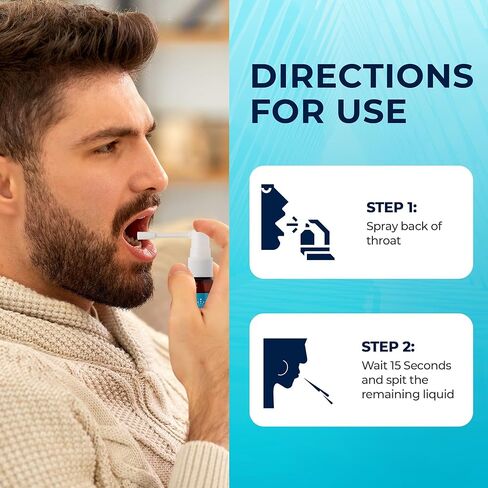 ImmuneMist™ Oral Cleanse - Iodine Throat Spray for Cold & Flu Relief - Oral Cleansing Against Bacteria, Germs, and Viruses - Immune Support up to 250 Doses - Made in The USA in Kuwait