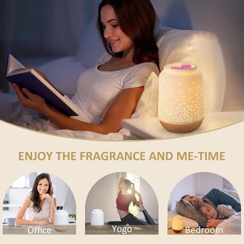 SIAXOLO Ceramic Wax Melt Warmer for Scented Wax, Candle Wax Warmer for Home Office, Wax Burner Fragrance Wax Warmer as Gifts for Mom Women in Saudi Arabia