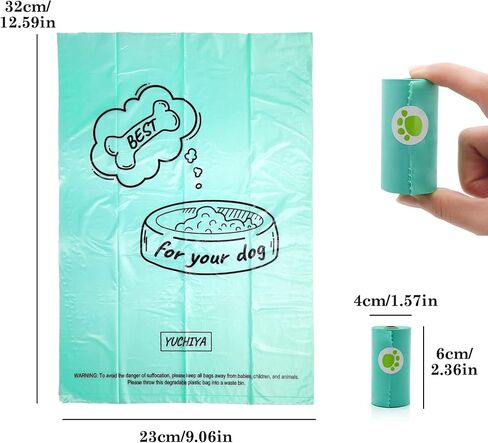 Dog Poop Bags Holder with LED Flashlight|Pet Waste Bags Dispenser for Leash|Doggie Potty Bags Container with Leak-proof Pet Trash Bags and Accessories (180 Bags, Pink) in Saudi Arabia