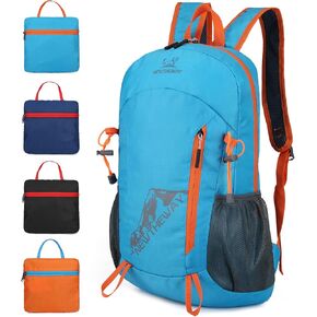 Esup 20L حقيبة ظهر خفيفة الوزن للمشي لمسافات طويلة قابلة للطي صغيرة للسفر حقيبة ظهر للتخييم للنساء والرجال (أسود) in Kuwait