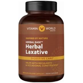Vitamin World Herbal Ease Herbal Laxative Digestive Care 250 rapid release capsules in Kuwait