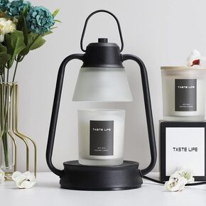 RimRockProducts - Lamp + Candle Warmer - Black Candle Warmer Lamp - Dimable Candle Lamp - 2 Bulbs Included - Compatible with Jar Candles - Candle Melter Scent Distributor Lamp - Lanturn in Saudi Arabia
