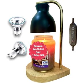 مصباح شمعة أسود أكثر دفئًا مع مؤقت، سخان مصباح شمعة قابل للتعتيم لشموع الجرة مع مؤقت إيقاف تلقائي، سخان شمعة المصباح العلوي متوافق مع شموع يانكي الكبيرة، سخان كهربائي لطيف يذوب الشمع in Kuwait