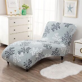 Chaise Lounge Cover Elasticity Chaise Longue Slipcover Luxury Chaise Chair Covers for Living Room Indoor Furniture Cover Slipcovers for Chaise Lounge Ultra Soft Machine Washable (1) in Kuwait