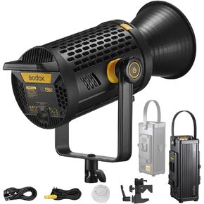 Godox UL150II مصباح فيديو LED صامت، 160 وات 71700Lux 5600K ضوء مستمر LED فائق الهدوء، CRI 96+ مصباح LED احترافي مع تأثيرات FX للتحكم في تطبيق بلوتوث لتسجيل أفلام الفيديو in Saudi Arabia