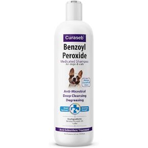 Curaseb Benzoyl Peroxide Dog Shampoo – Relieves Dandruff, Scaling, Scratching and Folliculitis, Veterinary Strength Formula in Saudi Arabia