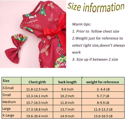 فستان ANIAC لعيد الميلاد للكلاب، زي عيد الميلاد للكلاب، فستان جرو أحمر بموضوع العطلة، ملابس مخملية للكلاب للفتيات الصغيرات، زي سانتا للكلاب والقطط للحيوانات الأليفة (A، X-Large) in Kuwait