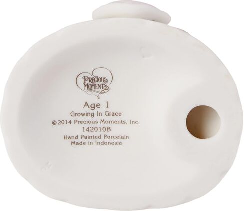 Precious Moments, Growing In Grace, Age 1, Bisque Porcelain Figurine, Brunette Girl, 142010B in Kuwait