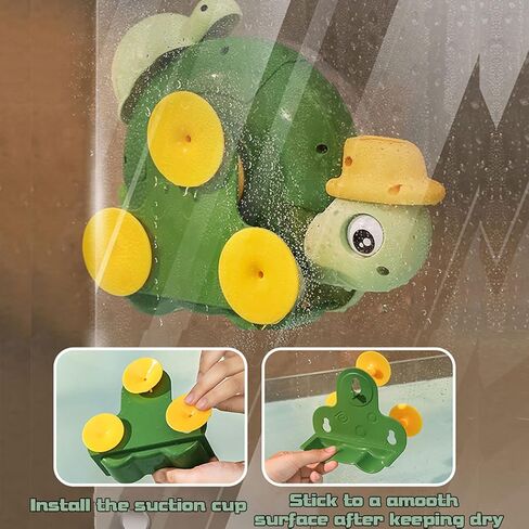 Hummigoo Bath Toys for Toddlers, 2 in 1 Swimming Turtle Bath Toy for Boys & Girls 1 2 3, Bathtub Water Pool Toy for Toddlers 6-18 Months Play for Indoor/Outdoor in Kuwait