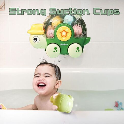 Hummigoo Bath Toys for Toddlers, 2 in 1 Swimming Turtle Bath Toy for Boys & Girls 1 2 3, Bathtub Water Pool Toy for Toddlers 6-18 Months Play for Indoor/Outdoor in Kuwait