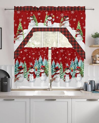 BEMIGO Swag Valances for Windows, Easter Egg Bunny Kitchen Window Curtains Over Sink, Spring Flower Rod Pocket Window Valences Swag Curtains, 2 Panel 36 Inches Length in Kuwait