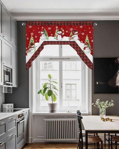 BEMIGO Swag Valances for Windows, Easter Egg Bunny Kitchen Window Curtains Over Sink, Spring Flower Rod Pocket Window Valences Swag Curtains, 2 Panel 36 Inches Length in Kuwait