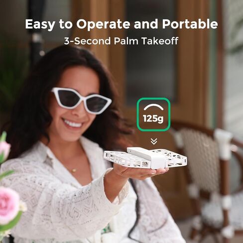 كاميرا HOVERAir X1 ذاتية الطيران، التقاط فيديو HDR بحجم الجيب، إقلاع راحة اليد، مسارات طيران ذكية، وضع Follow-Me، كاميرا عمل قابلة للطي مع تحكم بدون استخدام اليدين، أسود (كومبو) in Kuwait