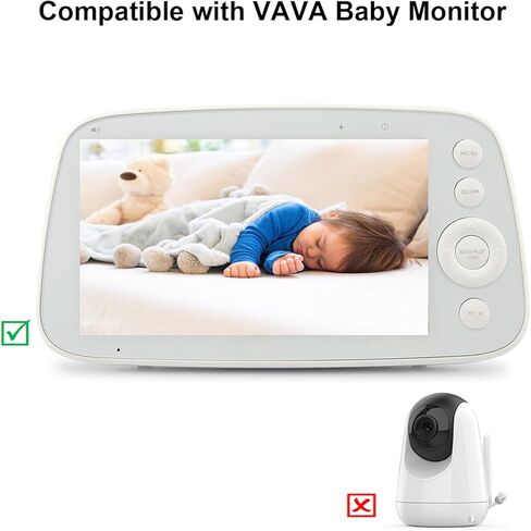 YBSCJHGR استبدال سلك الطاقة لوحدة الوالدين شاشة مراقبة الطفل المحمولة VAVA، شاحن مراقبة الطفل مزود بالطاقة 5 فولت in Kuwait