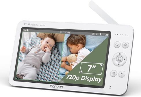 bonoch 7 inch 720p Parent Unit, Standalone Monitor Baby Camera, Replacement for BBM01/ BBM03/ BBM05 (NOT Compatible with BBM04 Camera Units) in Kuwait