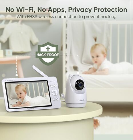 bonoch 7 inch 720p Parent Unit, Standalone Monitor Baby Camera, Replacement for BBM01/ BBM03/ BBM05 (NOT Compatible with BBM04 Camera Units) in Kuwait