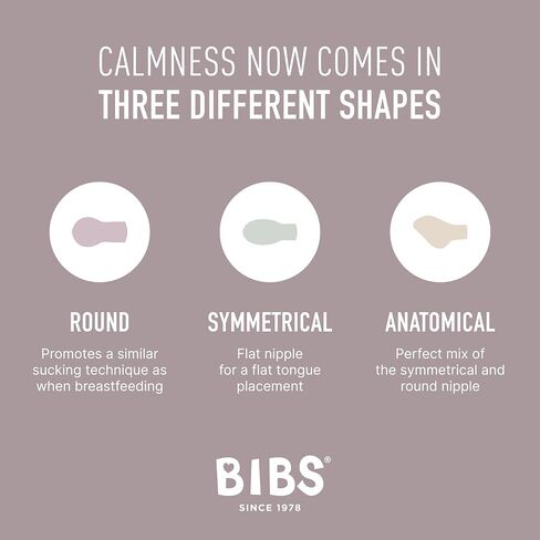 BIBS Supreme Baby Pacifier 2-Pack | Made in Denmark | BPA Free Dummy Soother, Symmetrical Nipple. Silicone, Size 2 (6-18 Months), Sage Glow/Cloud Glow in Saudi Arabia