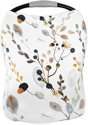 غطاء 4 في 1 فائق النعومة ومطاط وواسع متعدد الاستخدامات للرضاعة ومقعد السيارة وعربة الأطفال والوشاح وعربة التسوق - أفضل الهدايا من بوبي بيبي (فاخر) in Kuwait