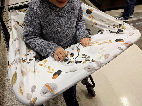 غطاء 4 في 1 فائق النعومة ومطاط وواسع متعدد الاستخدامات للرضاعة ومقعد السيارة وعربة الأطفال والوشاح وعربة التسوق - أفضل الهدايا من بوبي بيبي (فاخر) in Kuwait