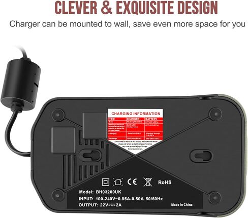 ADVTRONICS 20V BH03200 BH50100 Charger Compatible with Hoover 20V Extended Runtime LithiumLife Battery BH03100 BH03100PC BH03120 BH03120PC in Kuwait